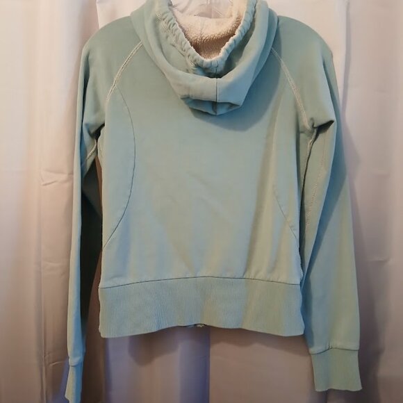 ELEMENT Skater Hoodie Sweatshirt Full Zip up womens S Dusty Blue fleece lined LS - Picture 7 of 12